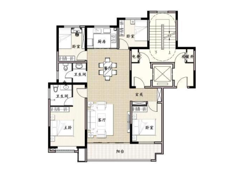 135-140莒县信德家园135-140户型