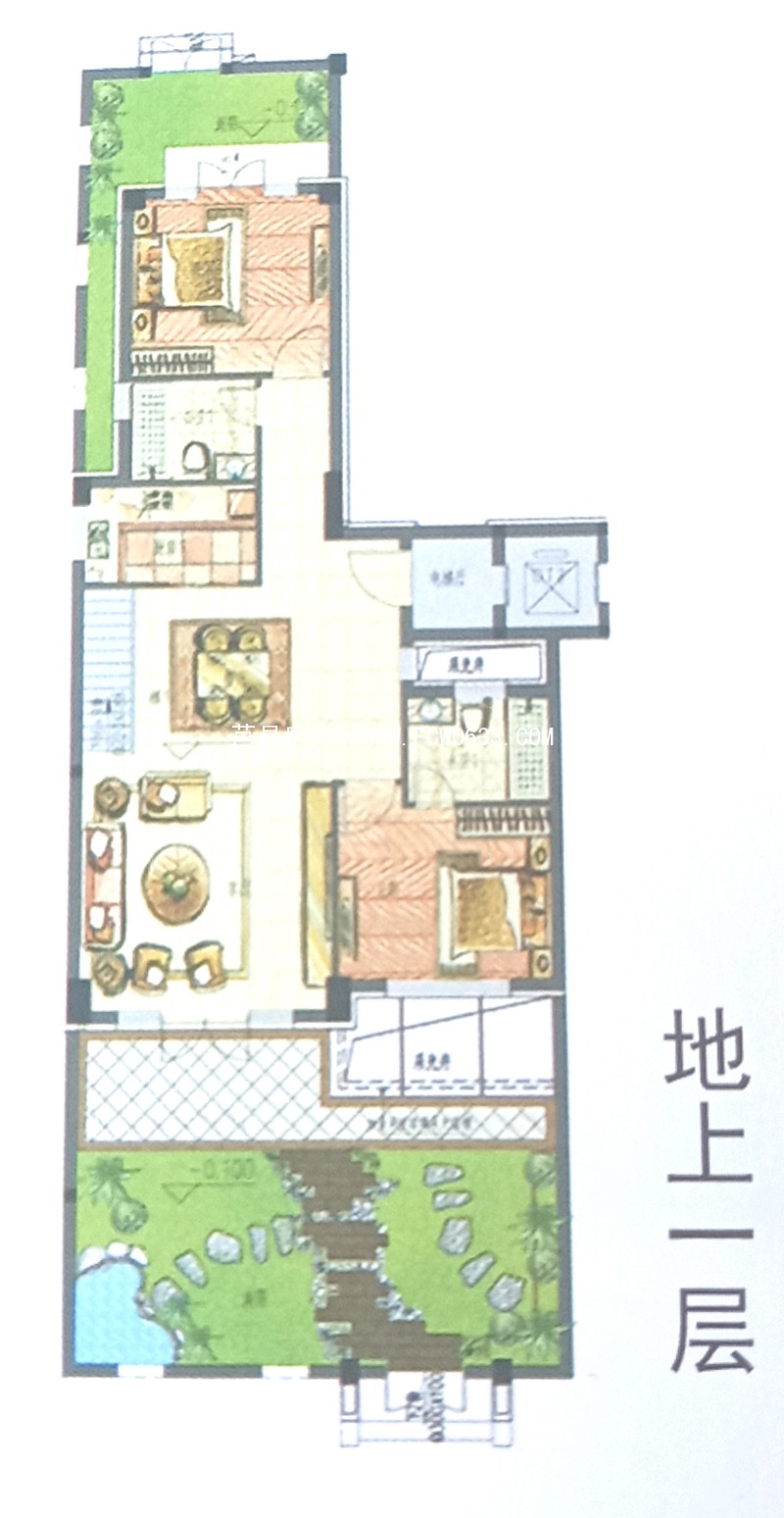 聚龙温泉康养小镇叠墅户型-下叠聚龙温泉康养小镇叠墅户型